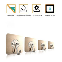(a-Gold 15Pcs) 1/15/30Pcs Hooks for Bathroom Self Adhesive Door Wall Hook Hanger Suction for Kitchen Storage Garlands Towel Hanging Hooks