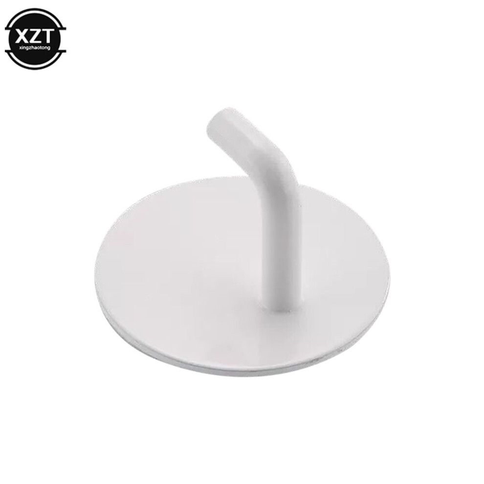 (a-White) Wall Hook Storage Hanger 304 Stainless Steel Wall Hook Self-adhesive Towel Key Umbrella Hanger Hook for Kitchen Bathroom New-image-OPC-PCBY5GQ-NEW
