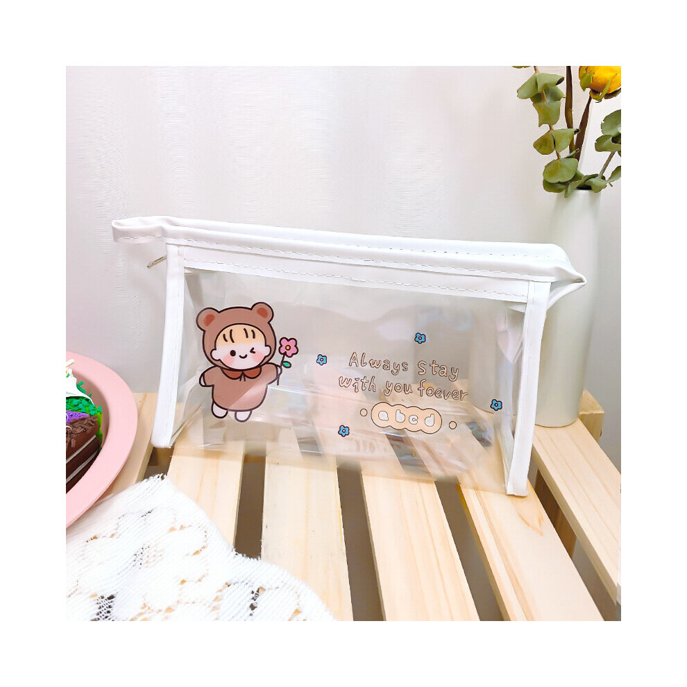 Dechoicelife (A-No.08) Ins Storage Bags Organizer Cosmetic Cute Pen Bag Female Portable Handbags High-Level Travel Storage Bag Wash Bag Home Organizer