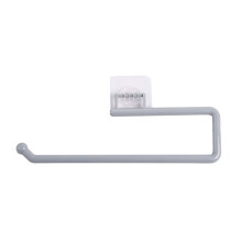 (a-GY-L) Toilet Paper Holder Wall Mounted Tissue Roll Dispenser Under Cabinets Plastic Wrap Holder Towel Hanger Waterproof P15F