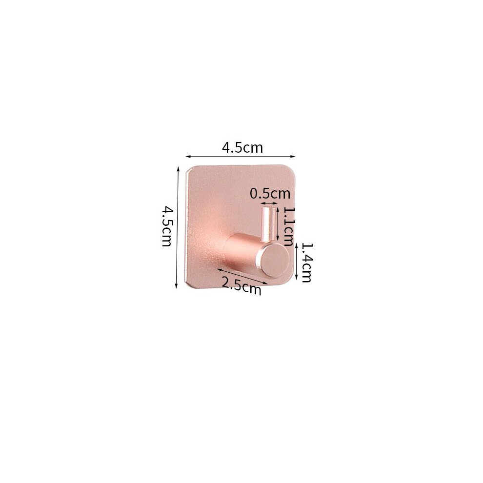 (a-A-Pink) Multi-purpose Wall Hook Door Keys Cloth Coat Hook Bathroom Towel Robe Hanger Hook Adhesive Kitchen Hardware Rack Shelf Bag Hook-image-OPC-PCBY7V7-NEW