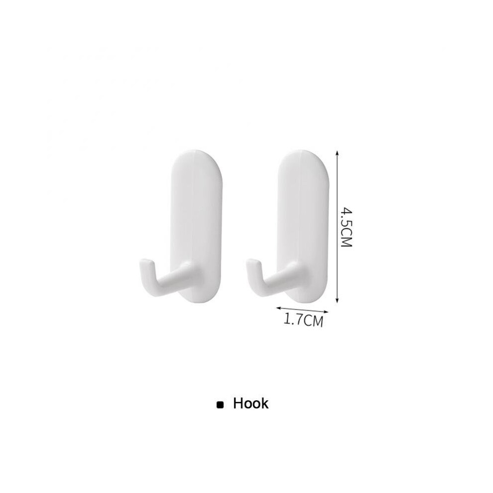 (a-hook) Finishing Storage Organizer Free Perforation Wall Hanging Wall Shelf Self-adhesive ABS Bathroom Wall Storage Rack Kitchen Rack-image-OPC-PCBY88X-NEW