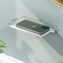 (a-Silver A) Aluminum Alloy Toilet Paper Holder Shelf with Tray Bathroom Accessories Kitchen Wall Hanging Black Toilet Paper Roll Holder