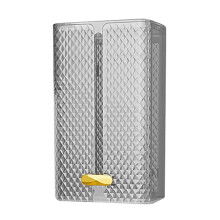 (a-Transparent White) Fashion Simple Tissue Holder Hanging Tissue Storage Holder For Kitchen Washroom