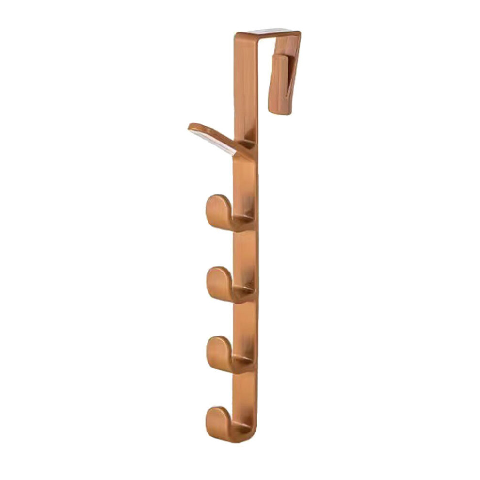 Dechoicelife (A-Coffee) Cabinet Door Hanger Closet Clothes Hook Wardrobe Hanging Key Holder Organizing Hat Rack Home Bathroom Organizer