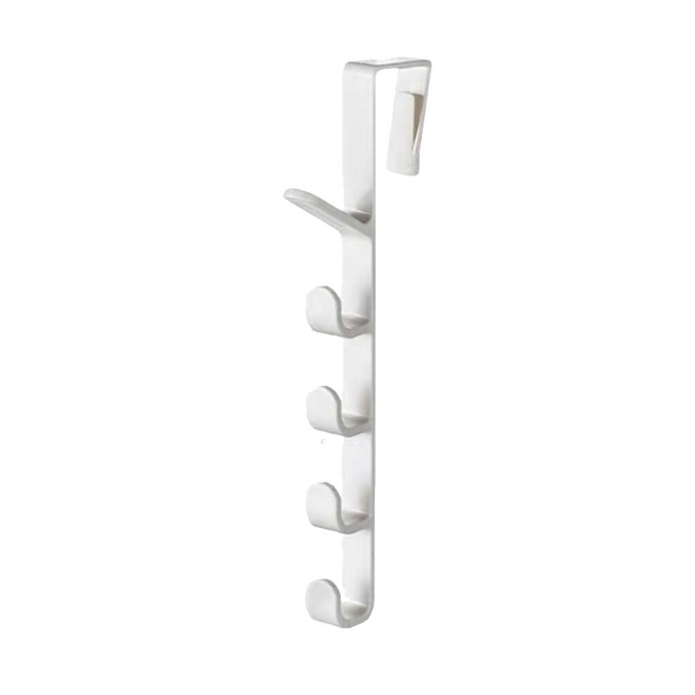 Dechoicelife White (A-) Cabinet Door Hanger Closet Clothes Hook Wardrobe Hanging Key Holder Organizing Hat Rack Home Bathroom Organizer