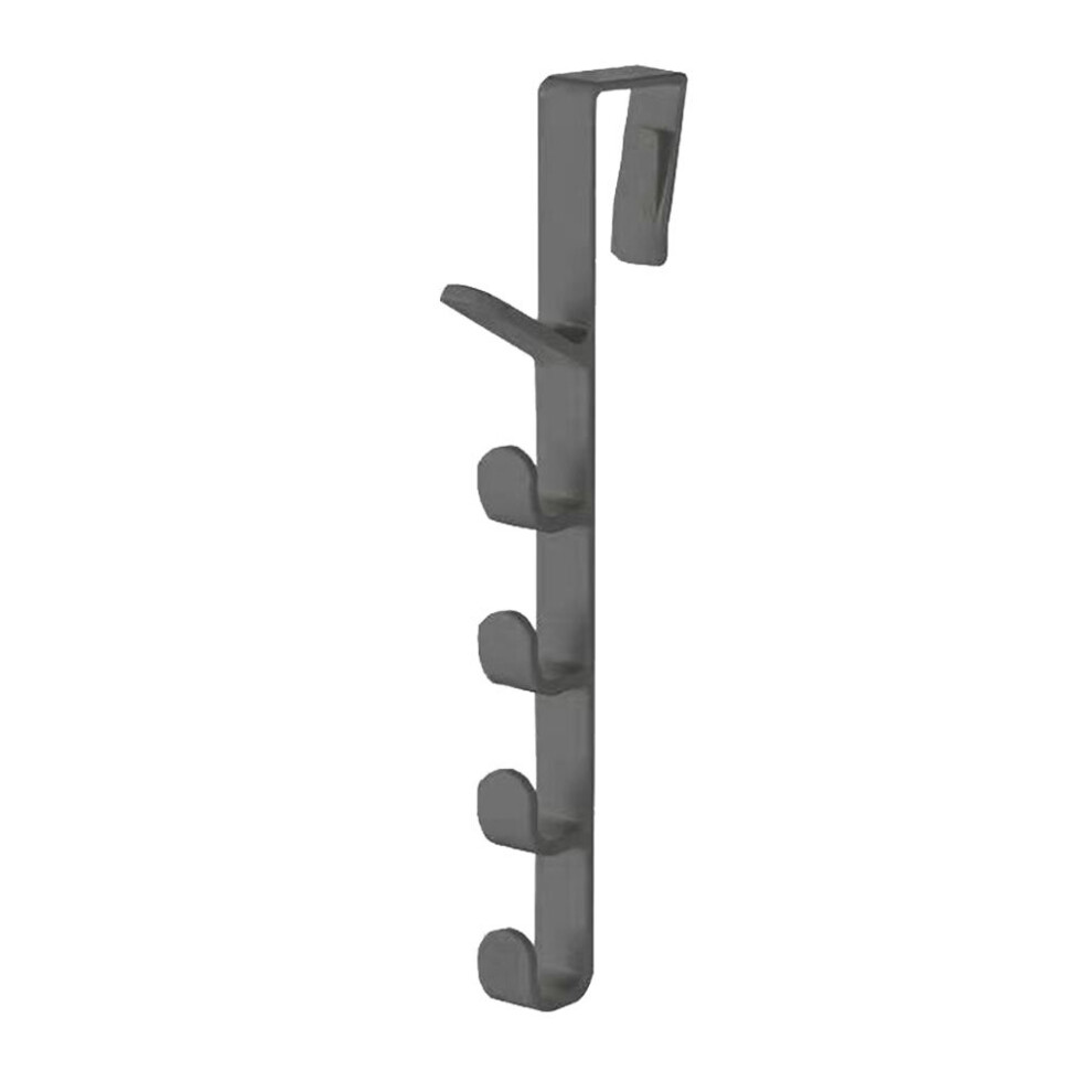 Dechoicelife Black (A-) Cabinet Door Hanger Closet Clothes Hook Wardrobe Hanging Key Holder Organizing Hat Rack Home Bathroom Organizer