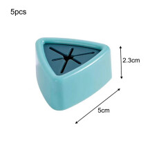 (a-Light blue) 5Pcs ABS Towel Plug Wall Mounted Paste Style Convenient No Punching Rag Hook Kitchen Storage Bathroom Supplies