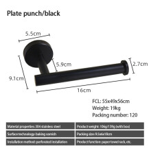 (a-04) Toilet Roll Paper Holder Toilet Wall Mount Stainless Steel Bathroom Kitchen Roll Paper Accessory Tissue Towel Toilet Accessories