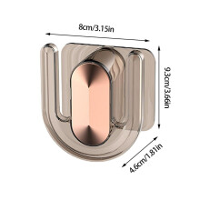 (a-Coffee Color) Wall Mounted Shoe Rack Strong Self Adhesive Shoes Holder Storage Organizer Simple Shoe Rack Hanging Over The Wall For Bathroom