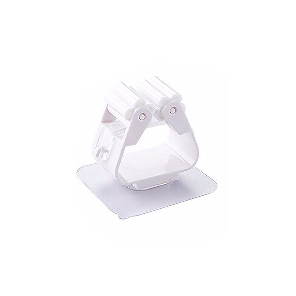 (a-white 1pc) 1/2/3pcs Wall Mounted Mop Organizer Holder Mop Clip Brush Broom Hanger Storage Rack Kitchen Tool Bathroom  Hanging Pipe Hooks-image-OPC-PCBYFQC-NEW