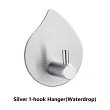 (a-005) Wall Hooks Stainless Steel Towel Hooks Hanger Hook Bathroom Metel Self Adhesive Kitchen Utensil Clothes Accessories Clothes rack