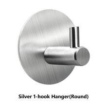 (a-003) Wall Hooks Stainless Steel Towel Hooks Hanger Hook Bathroom Metel Self Adhesive Kitchen Utensil Clothes Accessories Clothes rack