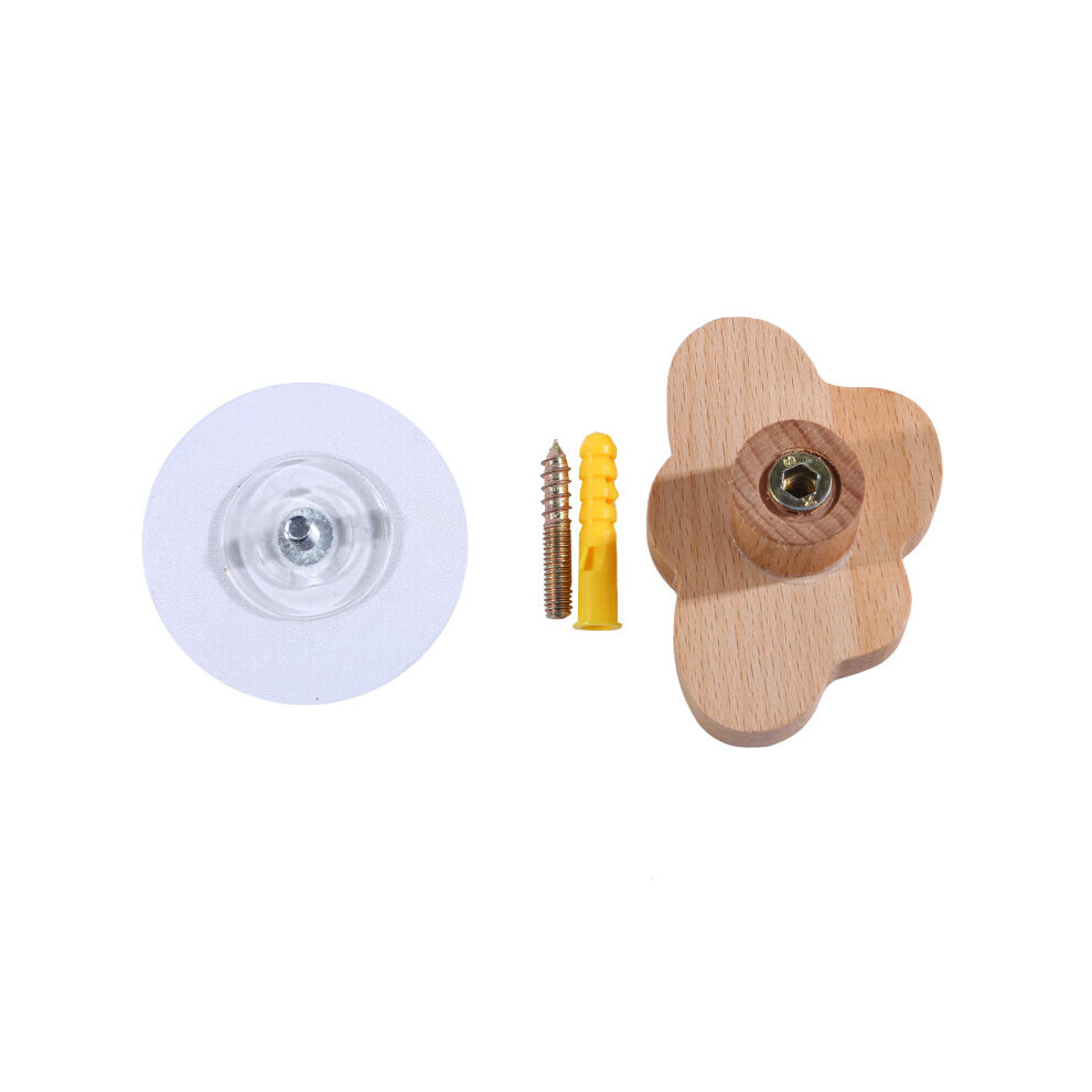 (a-clouds) Self Adhesive Wall Hanger Mounted Solid Wood Star Moon Hook Towels Coat Bags Clothes Storage Hook-image-OPC-PCBYGDB-NEW