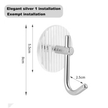 (a-gold) Bathroom Accessories Towel Holder Adhesive Waterproof Shower Hooks For Hanging Acrylic Door Hooks Wall Hooks Gold Luxury