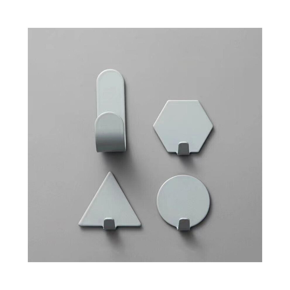 (a-5) Adhesive Type Kitchen And Bathroom Wall Hanging Hanger Nail-free A Hook Kitchen Towel Hanger Hooks With Sticker Tape Seamless-image-OPC-PCBYHB5-NEW