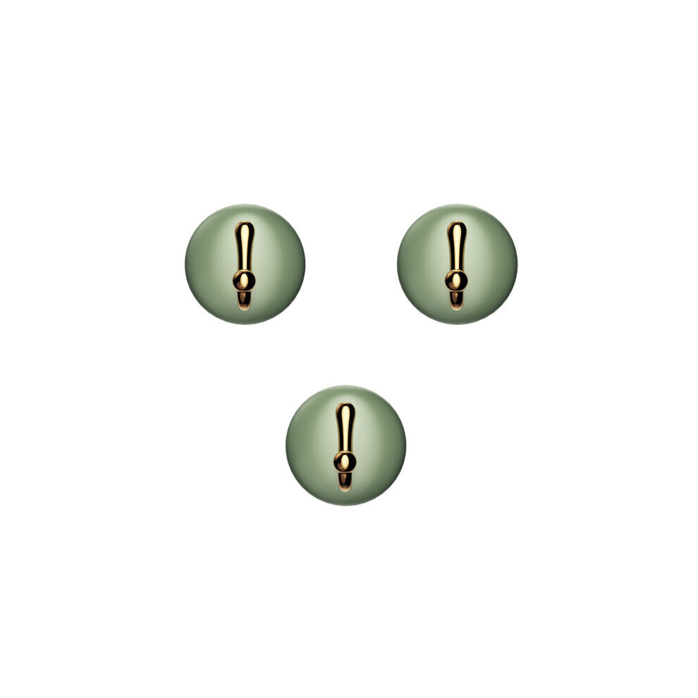 (a-green 3pcs) Luxurious Wall Hook Self Adhesive Sticky Kitchen Home Bathroom Key Bag Hanger Storage Hanging Holder Waterproof Towel Rack-image-OPC-PCBYKGV-NEW