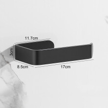 (a-A-Black) MOLI Matte Black/Brushed/Brushed Gold Bathroom Accessories Tissue Paper Holder 304 Stainless Steel Material
