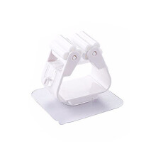 (a-white) Wall Mounted Mop Organizer Holder Multi-Purpose Hooks Mop Holder Rack Seamless Mop Clip Hook Household Mounted Hanging Rack