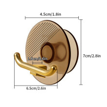 (a-Tawny) Luxury Wall Hanging Hook Bathroom Hooks Adhesive Multi-Purpose Hook No Punching Towels Key Bag Holders Clothes Hanger Banheiro