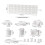 (a-Small objects) Self-adhesive Storage Organizer ABS Wall Hanging Hook Punch-free Storage Hook Bathroom Accessories Plastic Home Gadget 6