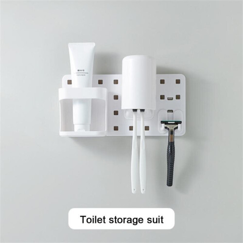 (a-Small objects) Self-adhesive Storage Organizer ABS Wall Hanging Hook Punch-free Storage Hook Bathroom Accessories Plastic Home Gadget 1
