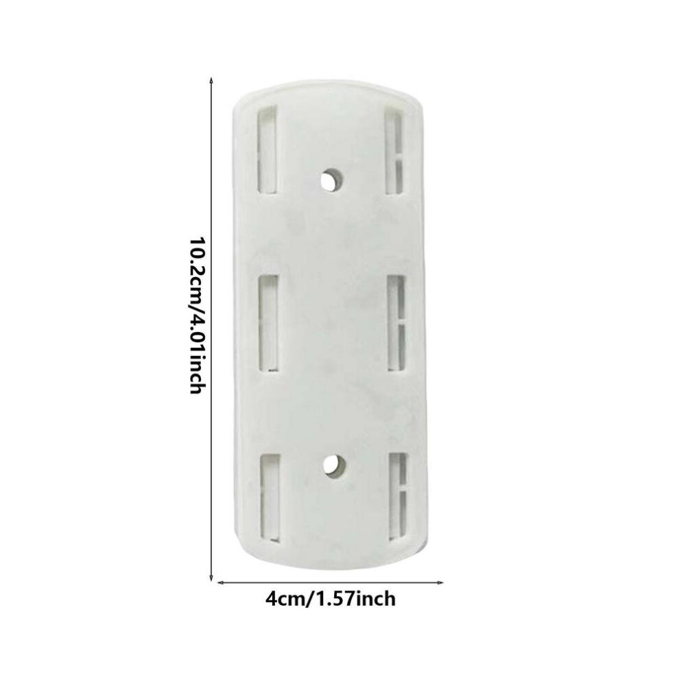 (A-White) Power Strip Holder Self-Adhesive Punch Free Desktop Socket Fixer Cable Organizer Wall Hanging Power Strip Holder Fixator 4854327951110