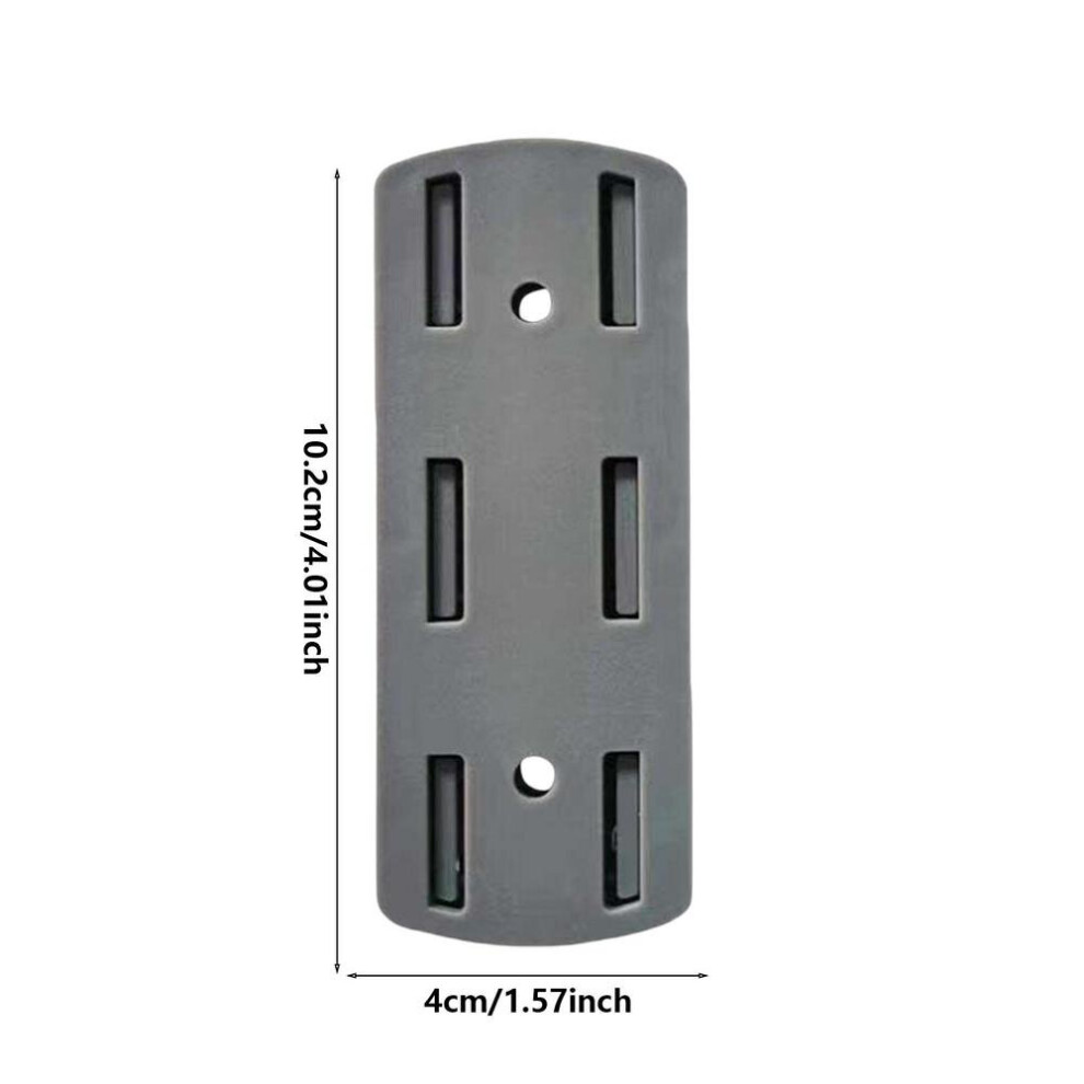 (A-Gray) Power Strip Holder Self-Adhesive Punch Free Desktop Socket Fixer Cable Organizer Wall Hanging Power Strip Holder Fixator 4854327951097