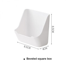 (a-05) Organizer Storage Hook Wall Hanging Self-adhesive Storage Organizer Plastic Punch-free Hook Bathroom Accessories Home Gadget