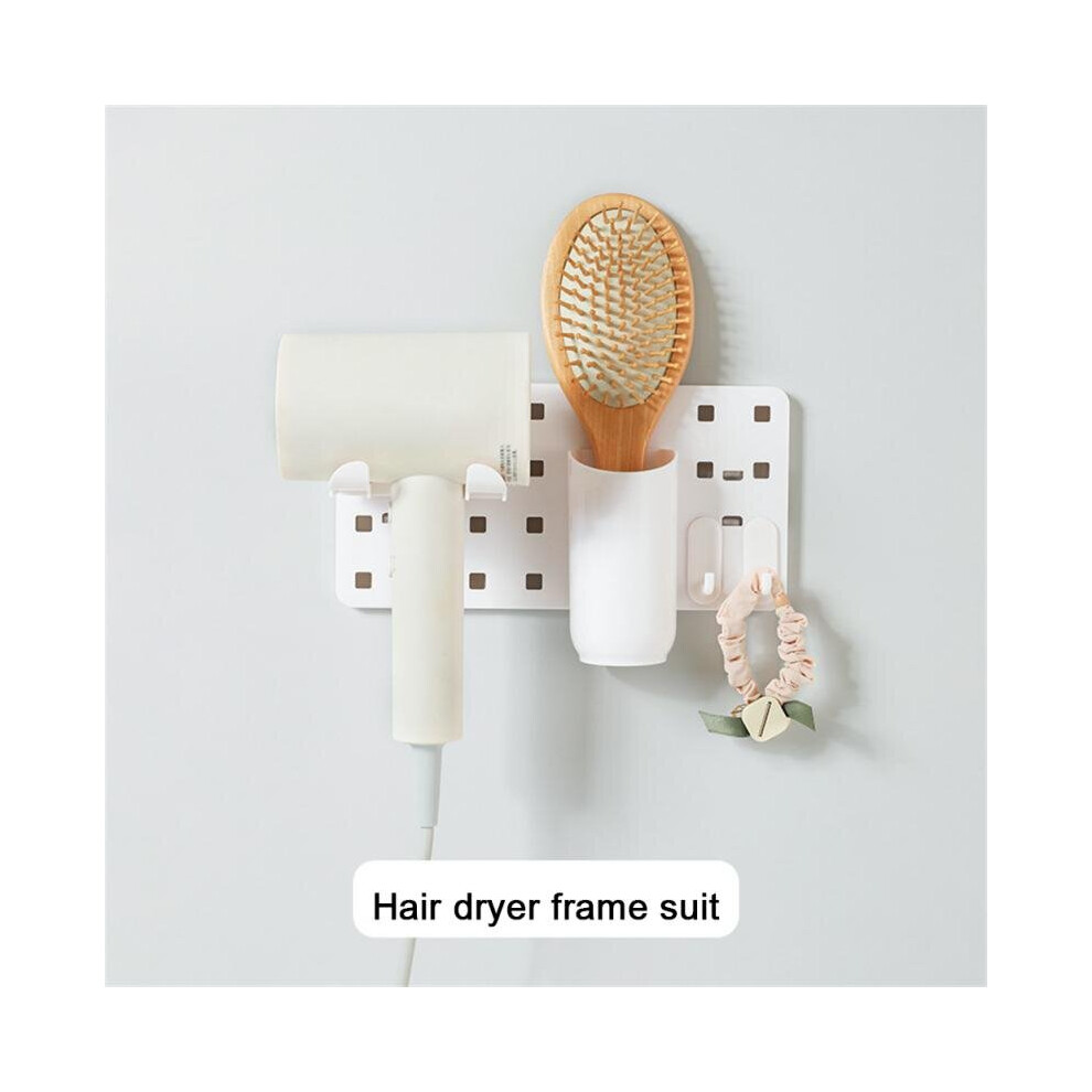 (a-02) Plastic Free Perforation Bathroom Wall Storage Rack Wall Hanging Kitchen Rack Wholesale Hole Board Holder Organizer Creative-image-OPC-PCBYT9R-NEW