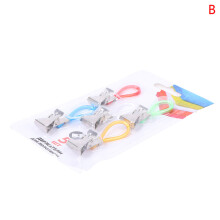 (a-B) Household 5 Tea Towel Hanging Clips Clip On Hooks Loops Hand Towel Hangers Hanging Clothes Pegs Kitchen Bathroom Organizer