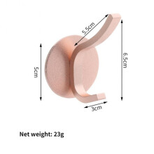 (a-07 Rose gold S(10cm??)) Bathroom Hooks Self-adhesive Bathroom Towel Hooks Heavy Duty Wall Hooks Rack For Clothes Towel Wall Coat Rack Bathroom Accessory