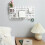 (a-08) Plastic Storage Organizer Punch-free Hook Self-adhesive Wall Hanging Storage Hook Storage Wall Decor Creative Organizer 2