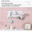 (a-12) Plastic Storage Organizer Punch-free Hook Self-adhesive Wall Hanging Storage Hook Storage Wall Decor Creative Organizer 3