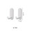 (a-12) Plastic Storage Organizer Punch-free Hook Self-adhesive Wall Hanging Storage Hook Storage Wall Decor Creative Organizer 1