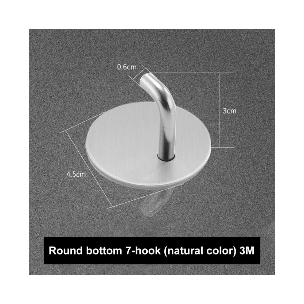 (a-Silver) Self-adhesive Stainless Steel Hook Wall Hook Storage Hook Wall Hook Self-adhesive Towel Key Umbrella Hook Kitchen Bathroom Hook-image-OPC-PCBYX5D-NEW