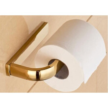 (a-GOLD) Solid brass antique brushed toilet paper holder wall mounted paper towel holder luxury roll holder