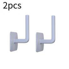 (a-2pcs grey) Self-adhesive L-shaped Wall Hook Kitchen Under Cabinet Paper Roll Rack Towel Holder Bathroom Toilet Paper Holders Storage Rack