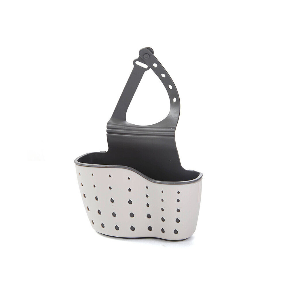 (a-Beige) For Bathroom Kitchen Drain Basket Bag Hanging Household Sink Holder Adjustable Soap Sponge Shelf Organizer Kitchen Supplies-image-OPC-PCBZ2QJ-NEW