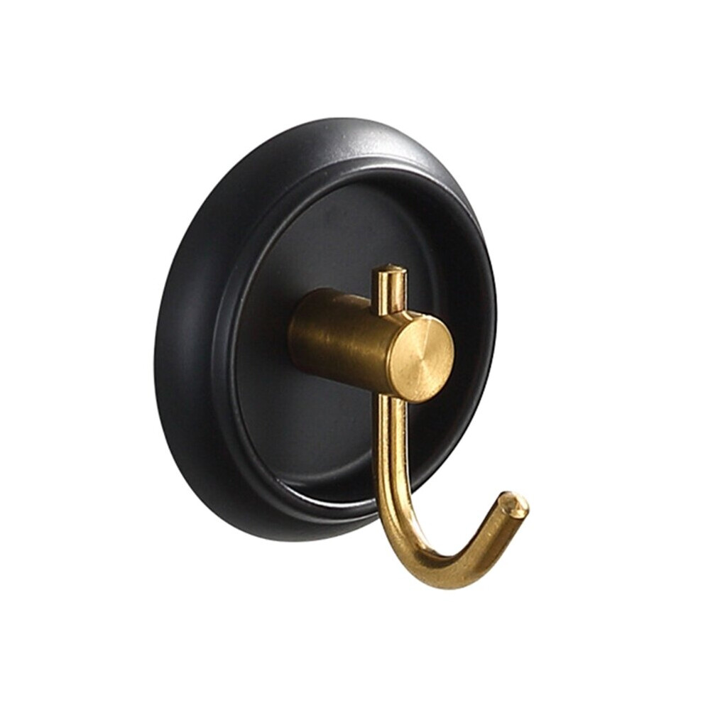 (a-black gold) Multi-purpose Wall Hooks Door Keys Cloth Coat Hook Bathroom Towel Robe Hanger Hook Adhesive Kitchen Rack Shelf Bag Hook-image-OPC-PCBZ5Q5-NEW