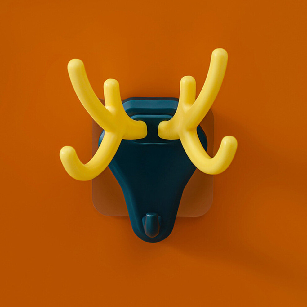 (a-A2) Multi-purpose Creative Hook Deer Wall Hook Door Keys Cloth Coat Hook Kitchen Bathroom Towel Hanger Punch-free Adhesive Hook-image-OPC-PCBZ69C-NEW