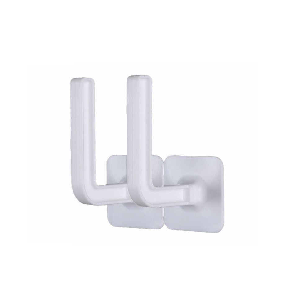 (a-2 Pcs) 1 Pcs L-Shape Punch-Free Hook Wall Mounted Cloth Hanger for Coats Hats Towels Clothes Kitchen Rack Roll Bathroom Holder-image-OPC-PCBZ6B5-NEW