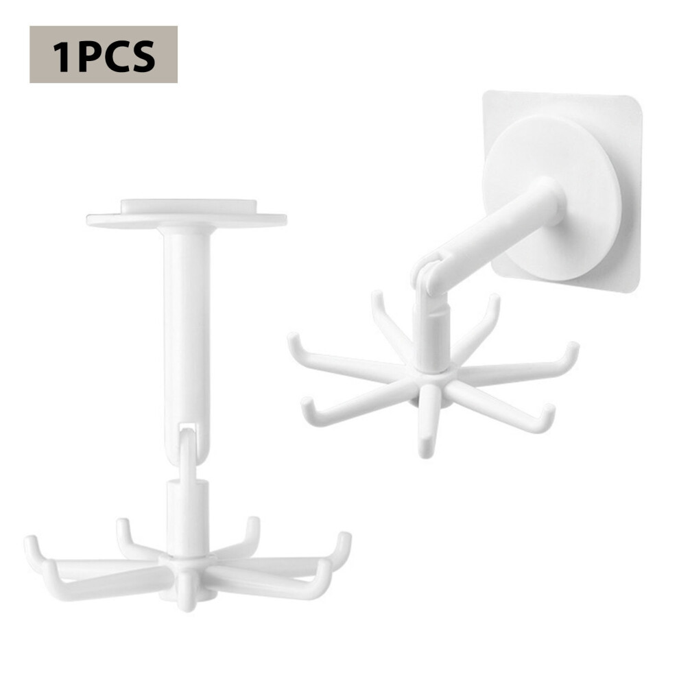 (a-light green 4pcs) Rotating Hooks Suitble For Kitchen 180 Household Vertical Flip Hook Hanging Coat Towel Wall Door Handbag Ties Bag Home Gadgets-image-OPC-PCBZ2T9-NEW