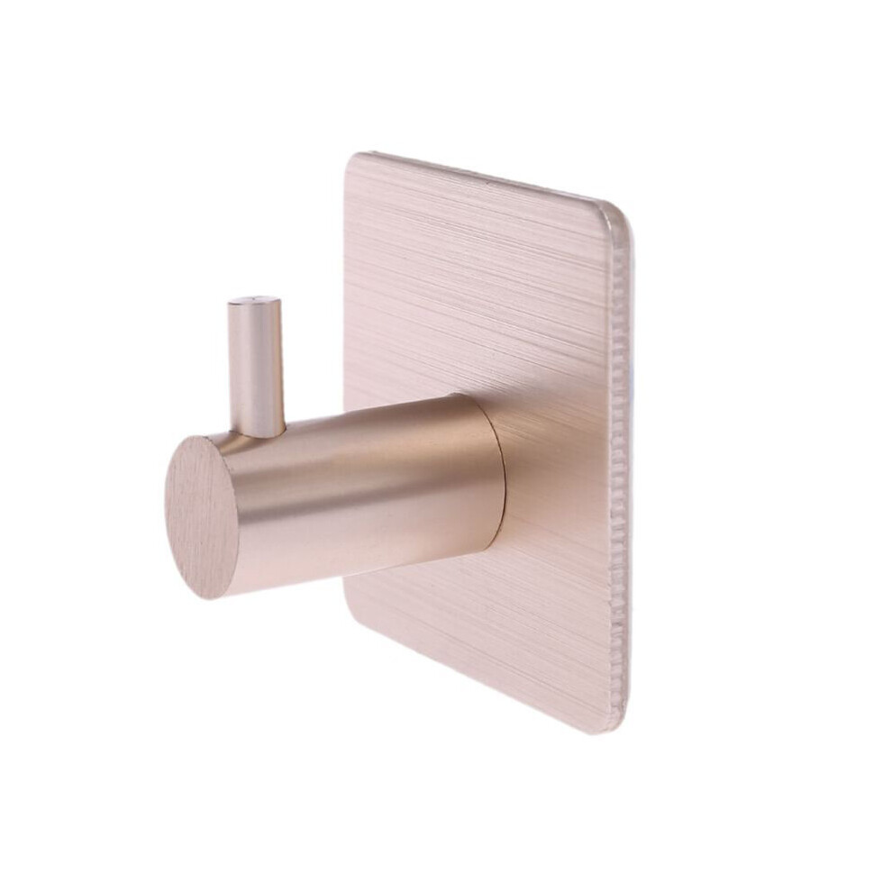 (a-A1 golden 1PC Aluminum Alloy) Multi-purpose Strong Hook Self Adhesive Aluminum Bathroom Towel Wall Sticker Coat Handbag Key Storage Hook Kitchen Ac-image-OPC-PCBZ752-NEW