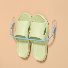 (a-BL) Wall Mounted Shoe Rack Foldable Shoes Hanger Slippers Drain Storage Rack Shelf Shoe Hanging Holder Bathroom Organizer