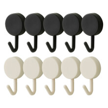 (a-10pcs Set A) 10Pcs Self Adhesive Wall Hook Strong Without Drilling Coat Bag Bathroom Door Kitchen Towel Hanger Home Storage Hanging Hooks