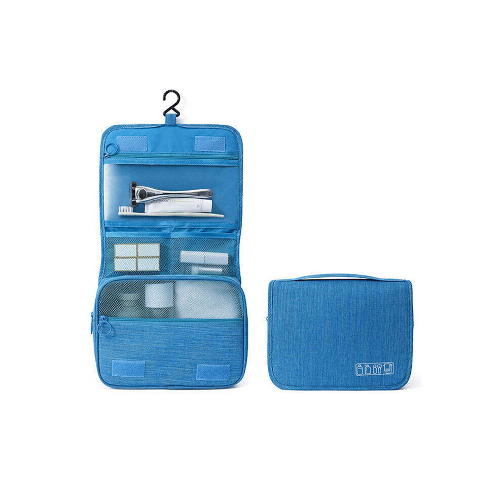 (a-sky blue) Hanging Travel Big Cosmetic Toiletry Bag Women Men Necessary Make Up Beauty Vanity Cases Organizer Accessory Storage Wash Pouch-image-OPC-PCBZ7R7-NEW