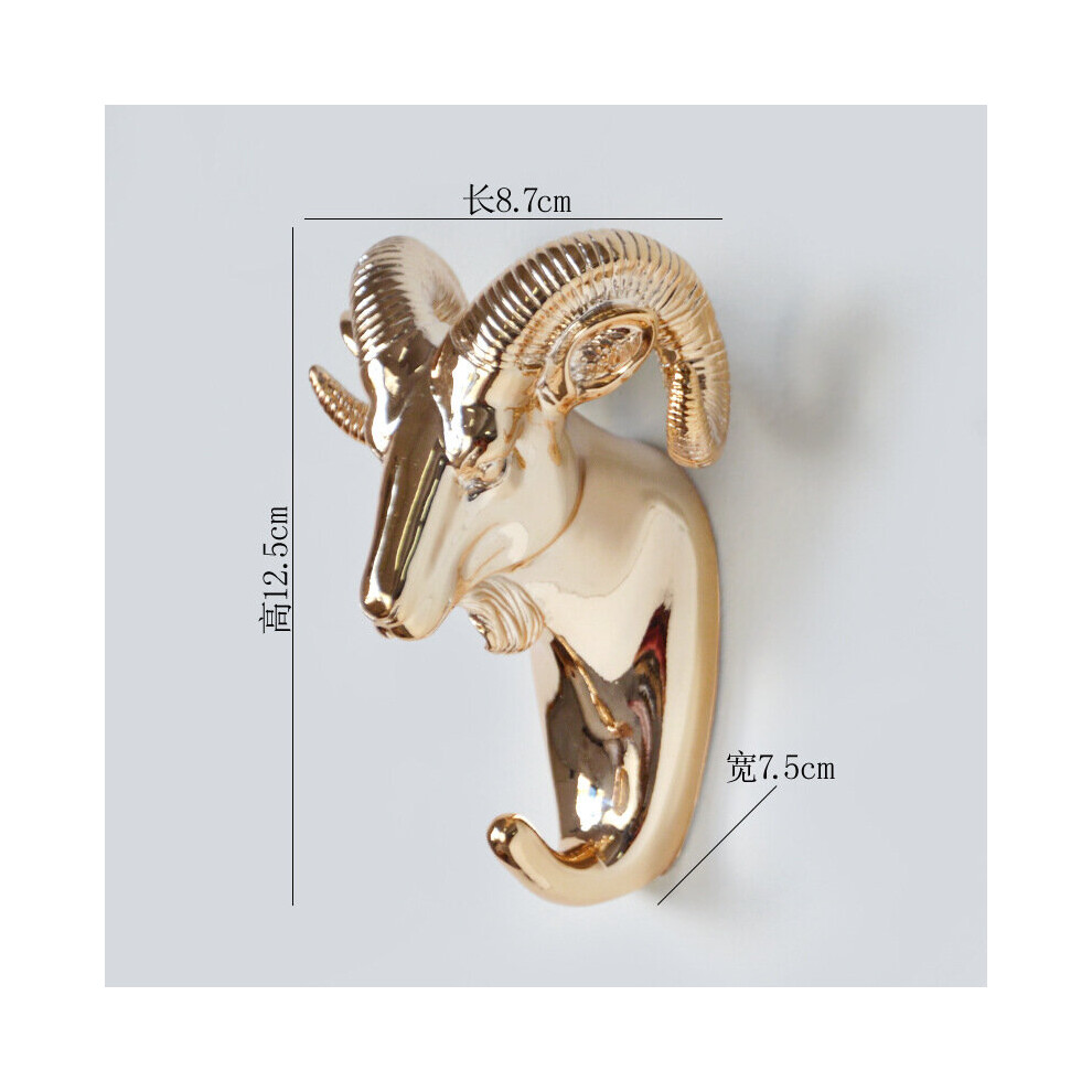 (a-Z-20) Europe Animal Shaped Hooks Deer Stags Rhino Horse Giraffe Elephant Head Wall Hanger Coat for Hat Hook Rack Holder Home Decor-image-OPC-PCBZ7SC-NEW