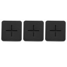 (a-Black) 3pcs Holder No Drilling ABS Easy Use Towel Hook Storage Hanger For Kitchen Wall Mounted Cabinet Door Self Adhesive Push-type