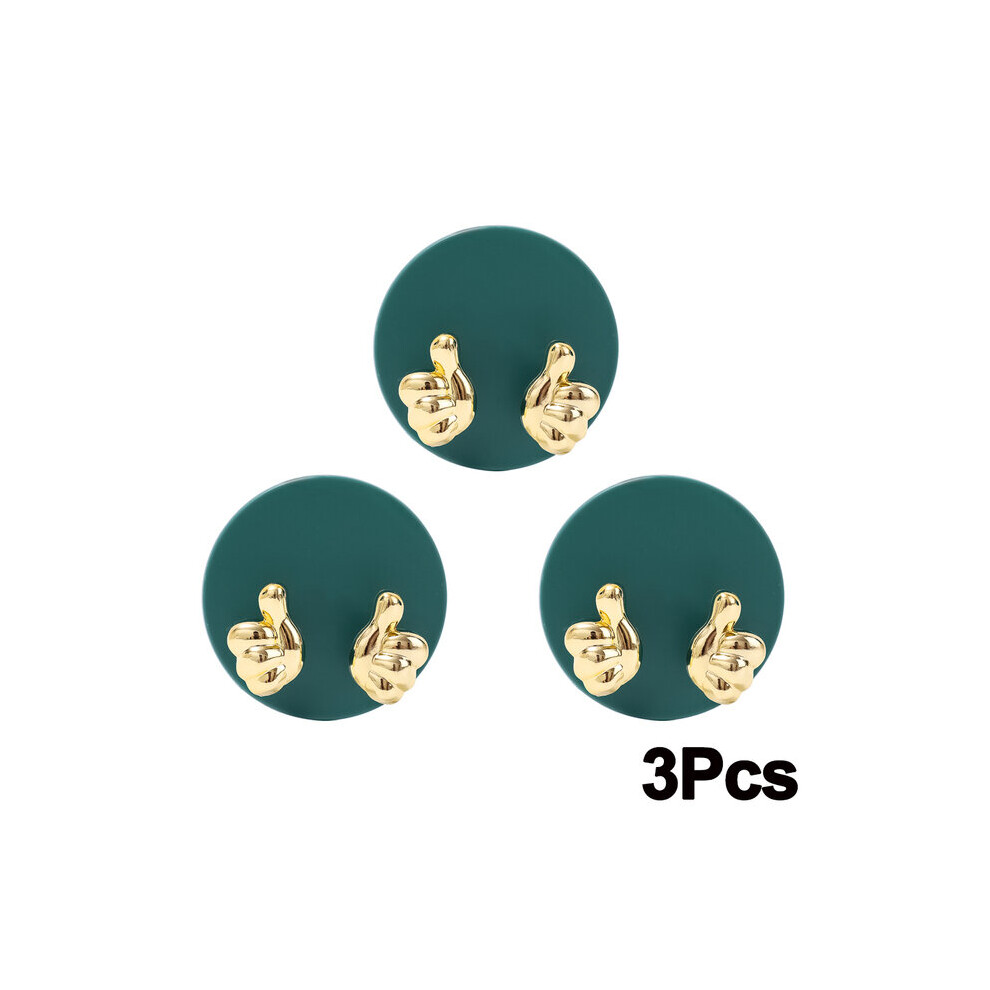 (a-3Pcs- blue) 3PCS Self-adhesive Hook Wall Plug Hooks Golden Fingers Power Sockets Hook Towel Keys Holder Bathroom Punch-free Holder Organizer-image-OPC-PCBZ8GG-NEW